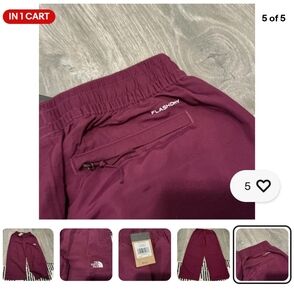The North Face Nylon Easy Pant - MEDIUM - BOYSENBERRY- Inseam 27"